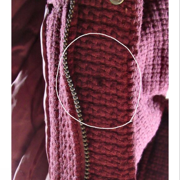 Steve Madden Wool Look, Basket Weave Hooded Winter Jacket, 14-16 Girls - Picture 8 of 8